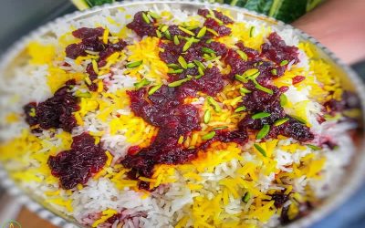 طرز تهیه آلبالو پلو با مرغ