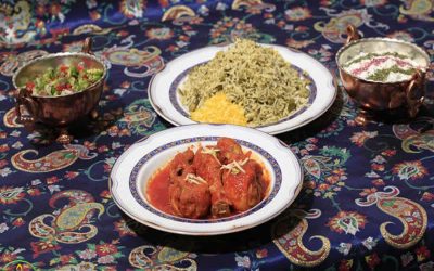 طرز تهیه باقالی پلو با مرغ