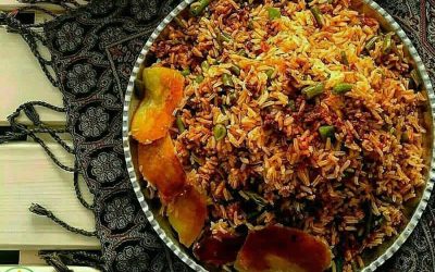 طرز تهیه لوبیا پلو با گوشت چرخ کرده