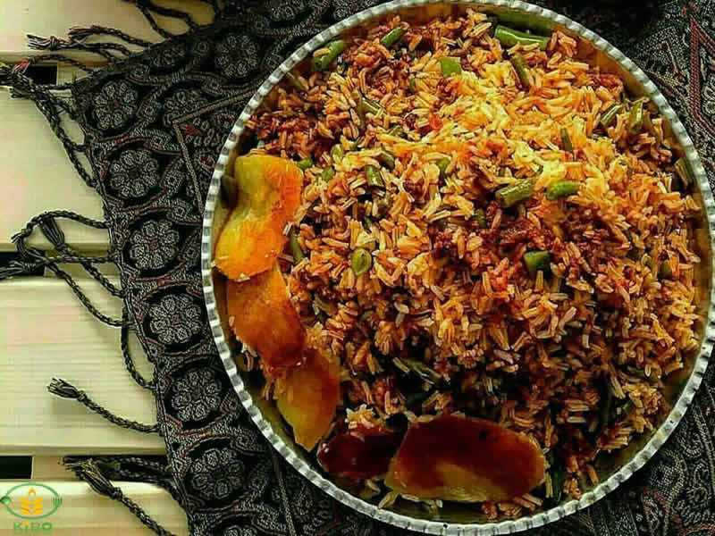 طرز تهیه لوبیا پلو با گوشت چرخ کرده