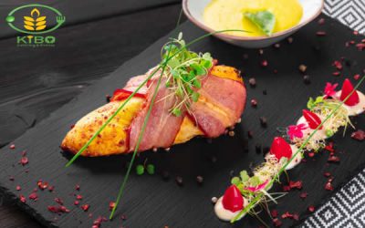 مرغ شکم پر با پنیر