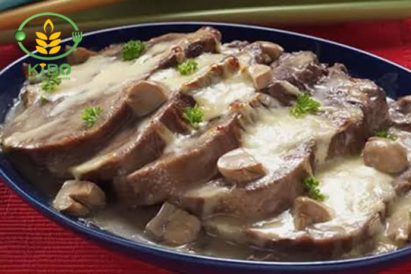 طرز تهیه خوراک زبان گوساله مجلسی